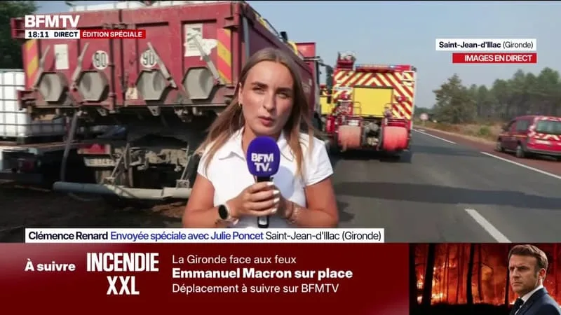 INCENDIES EN GIRONDE: LES SAPEURS-POMPIERS SUR LE QUI-VIVE À SAINT-JEAN-D’ILLAC