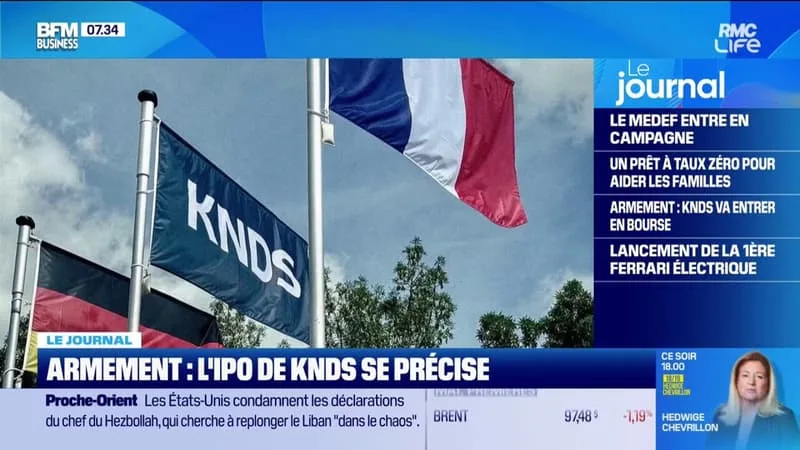 ARMEMENT : IPO DE KNDS SE PRÉCISE