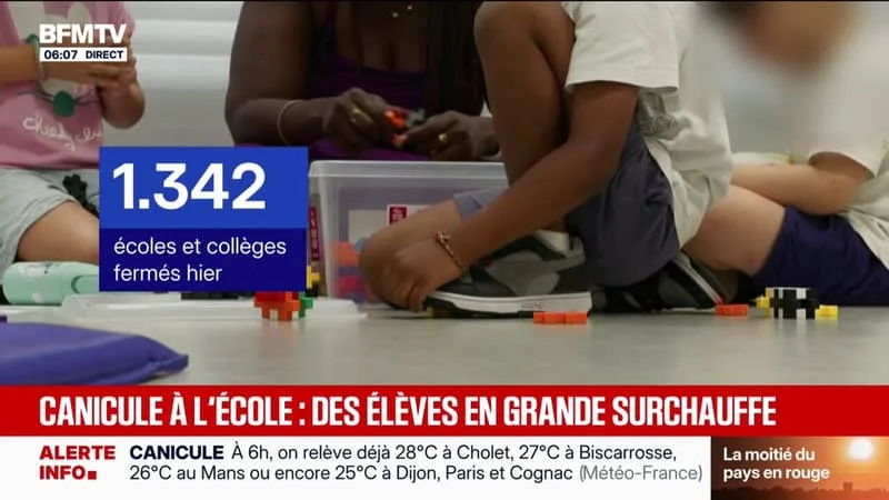 LA CANICULE BOULEVERSE LES HABITUDES DES ÉLÈVES À L’ÉCOLE