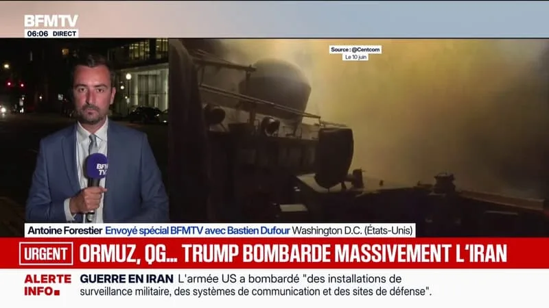 GUERRE AU MOYEN-ORIENT: LES ÉTATS-UNIS ONT LOURDEMENT BOMBARDÉ L’IRAN