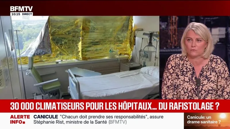 CANICULE: LES 30.000 CLIMATISEURS POUR LES HÔPITAUX SERONT LIVRÉS « DANS LES PROCHAINS JOURS », ESPÈRE STÉPHANIE RIST