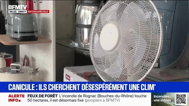 AVANT UNE NOUVELLE VAGUE DE CHALEUR, LA RECHERCHE DE CLIMATISEURS