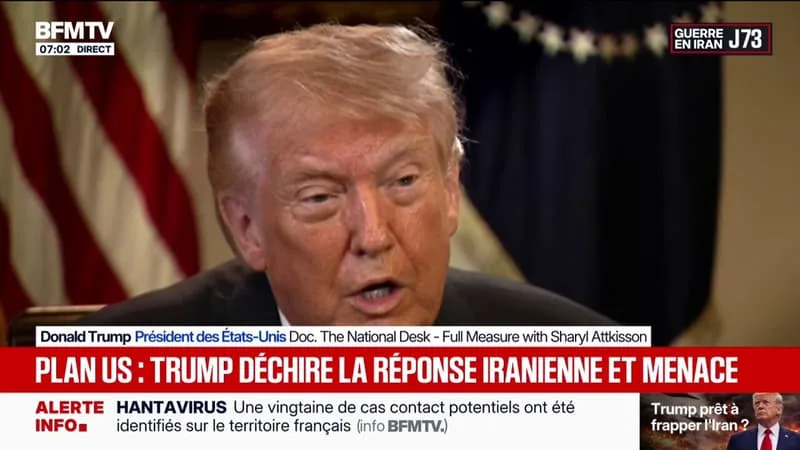 AU MOYEN-ORIENT: DONALD TRUMP QUALIFIE LA RÉPONSE DE L’IRAN AUX PROPOSITIONS AMÉRICAINES DE « TOTALEMENT INACCEPTABLE »