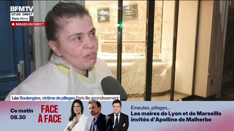 « J’AI LA BOULE AU VENTRE, ON N’EST PAS PROTÉGÉS », DÉCRIT UNE BOULANGÈRE VICTIMES DES PILLAGES À PARIS