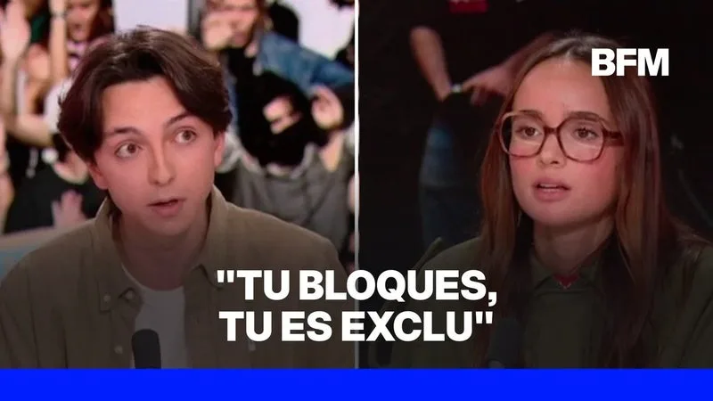 MOBILISATION LYCÉENNE: POUR LOUISE MONTANGON, RESPONSABLE UNI BORDEAUX, « TU BLOQUES, TU ES EXCLU »