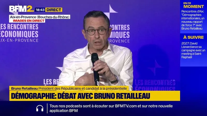 RENCONTRES D’AIX: « ON A MALHEUREUSEMENT UNE IMMIGRATION QUI EST LA MOINS QUALIFIÉE D’EUROPE » SELON BRUNO RETAILLEAU