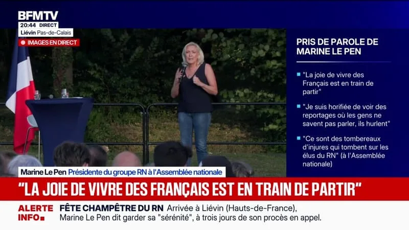 « IL FAUT LUTTER DE NOUS TOUTES NOS FORCES CONTRE UNE VIOLENCE QUI DEVIENT DANS CERTAINS QUARTIERS ENDÉMIQUE », ESTIME MARINE LE PEN