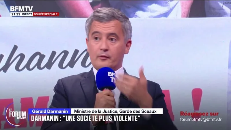 FORUM BFMTV – « JE PENSE QUE LES PÉDOCRIMINELS SONT INCURABLES », DÉCLARE GÉRALD DARMANIN, MINISTRE DE LA JUSTICE