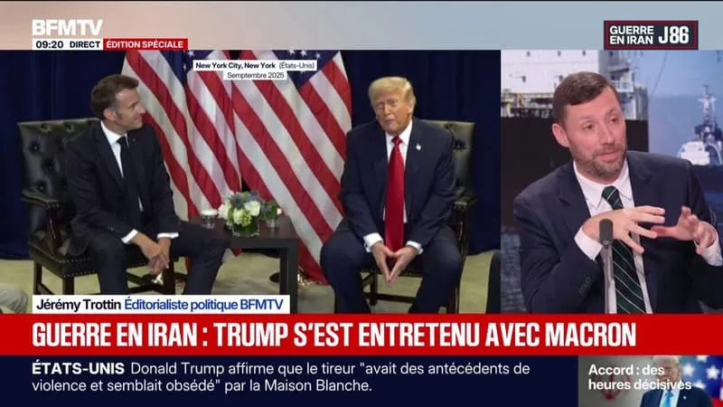 GUERRE AU MOYEN-ORIENT: EMMANUEL MACRON S’EST ENTRETENU AVEC DONALD TRUMP