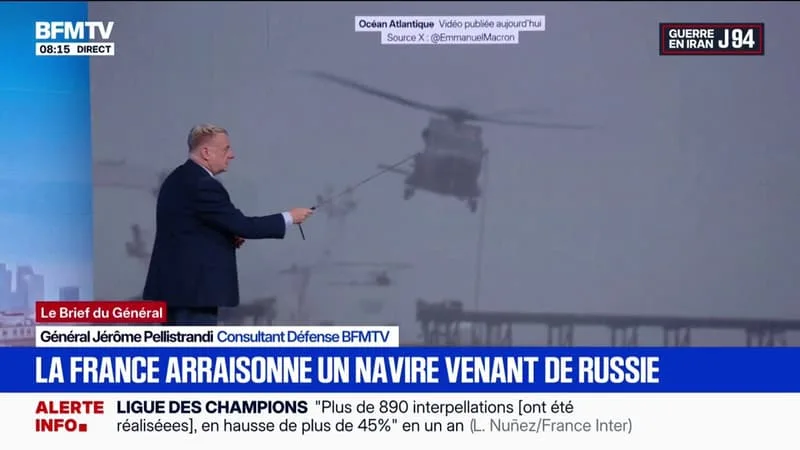 LA MARINE NATIONALE ARRAISONNE UN PÉTROLIER EN PROVENANCE DE RUSSIE DANS L’ATLANTIQUE