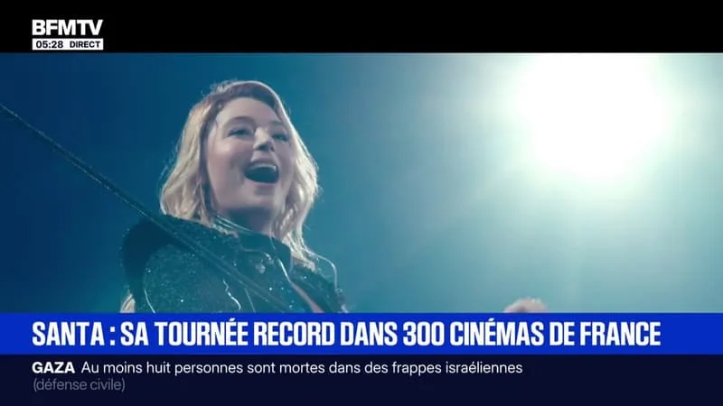 LE CONCERT DE SANTA PROJETÉ AU CINÉMA AVANT LA SORTIE D’UN ALBUM « LIVE » CE VENDREDI