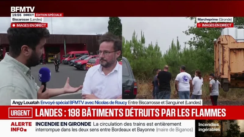 INCENDIE: « LE FRONT EST CONSIDÉRÉ ENCORE COMME INSTABLE PAR LES SAPEURS-POMPIERS », DÉTAILLE LE PRÉFET DES LANDES