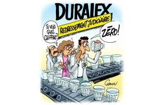 LE DESSIN DE CHAUNU : DURALEX PLACÉE EN REDRESSEMENT JUDICIAIRE
